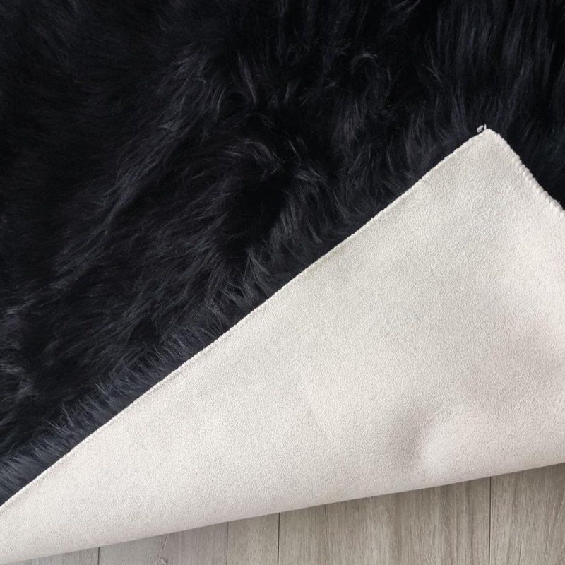 Jeremial Faux Sheepskin Indoor Rug, Round 3'