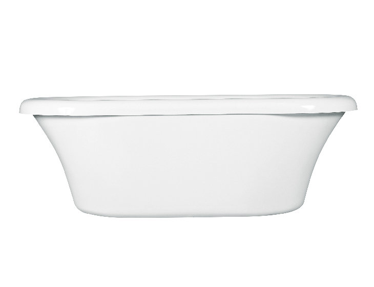Melinda 1 Freestanding Soaker Tub - Matte .5, 71.25" L x 36" W x 23.5" H