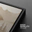 «Sepia Mountain Lake Pine Forest Landscape», reproduction d'art encadrée de la chambre principale, 2 pièces-990717923-990717920