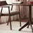 Brown Round Solid Wood Dining table-1285210419