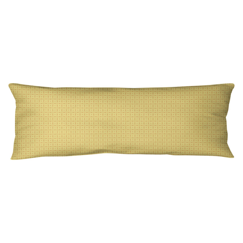 Coussin lombaire napperon, Bourre en polyester, Jaune et orange