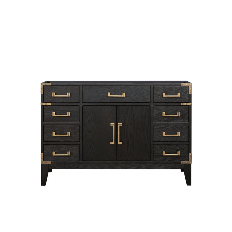 Meuble-lavabo simple en chêne noir 48 po X P 22 po D