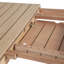 Ensemble de salle à manger extensible 7 pièces Balmor en eucalyptus avec coussins beiges Balmor-569427600-569427602
