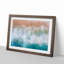 Beach Waves in Australia in Abstract - Picture Frame Graphic Art Print on MDF-55685693-55685688