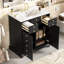 Meuble-lavabo de 30 pouces avec lavabo en céramique et armoire de rangement