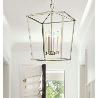 Gizel 4 - Light Dimmable Lantern Square / Rectangle Chandelier
