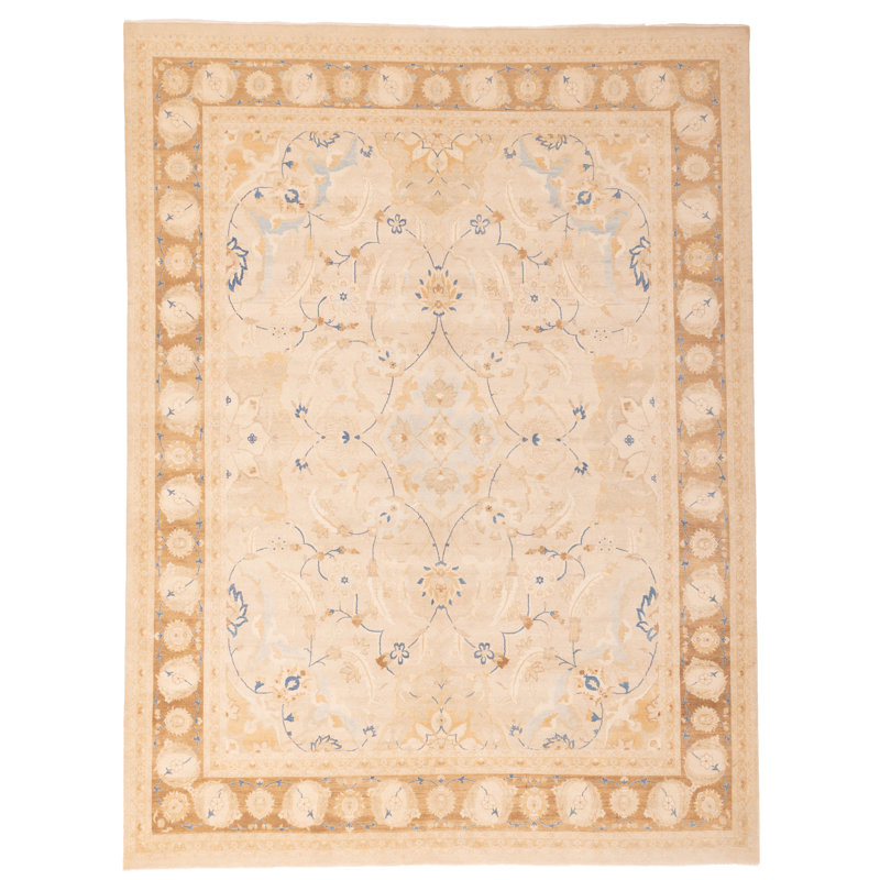 Tapis kaki Peshawar Oushak 9 pi 0 po x 11 pi 10 po