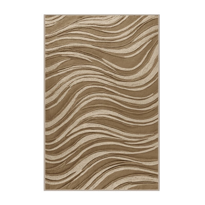 Tapis beige lavable à la machine