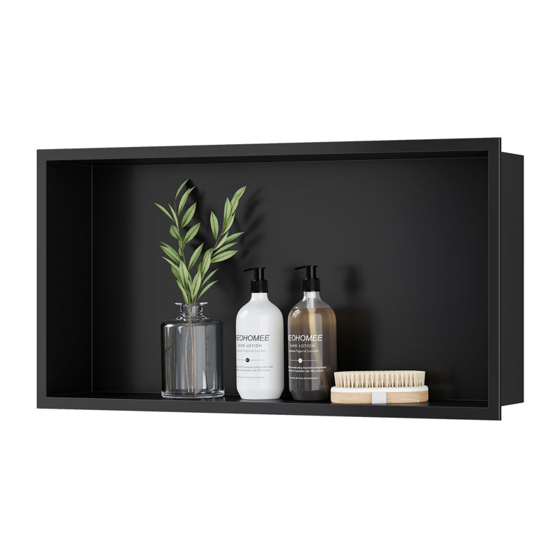 Stainless Steel Shower Shelf, Black