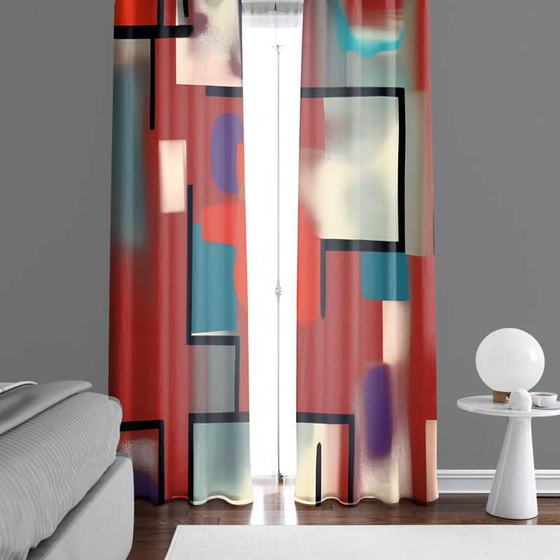 Rideau en polyester Mansford, L 40 po x L 61 po