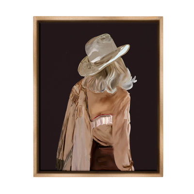 «Abstract Southwestern Cowgirl Floater Frame» par Amelia Noyes sur toile