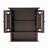 Caleb Removable Two-Door Wall Cabinet with Glass Mosaic Doors, Adjustable Shelf for Bathroom or Home Storage-926225239
