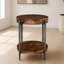 41 po Table basse ronde avec 2 tables de bout
