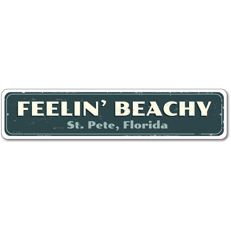 Panneau en aluminium Feelin 'Beachy, H 6 po x l 24 po x P 0,06 po