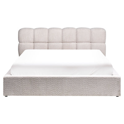 Ottoman Bed Boucle Chandale Light Beige