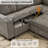 5 Seat Reversible L Shaped Sleeper Sofa