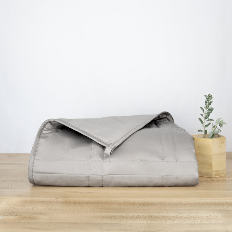 Silver Sage Cooling 15 lb Cotton Weighted Blanket