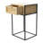 Metal and Mango Wood End Table with Drawer-1026146890