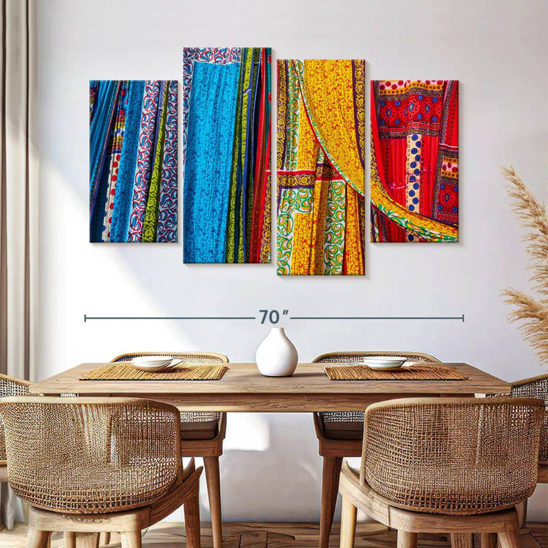 Kerner Sari Fabrics, 42" H x 68" W