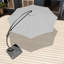  Parasol de patio décalé 12 pi avec base Yardgrace, rotation à 360 ° et inclinaison réglable, résistant aux rayons UV et à l'eau-486251688