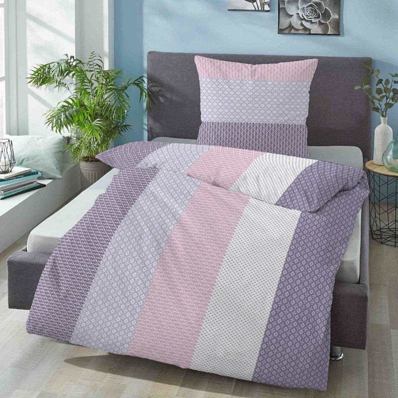 Microfiber 2 Piece Duvet Cover Set, 155 x 220 cm - 1 Pillowcase (80 x 80 cm)