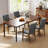 Mid-Century Modern Dining Chairs Set of 2 Upholstered Accent Chairs Armchairs-2079382040