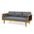Dark Gray Cushion/Teak Frame selected