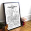 Guangzhou City Map - No Frame Print-1046294664