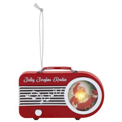Ornement de radio rétro 4,75 po