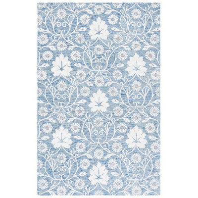 Glamour 610 Hand Tufted 45% Wool; 45% Viscose; 10% Cotton Floral Rug