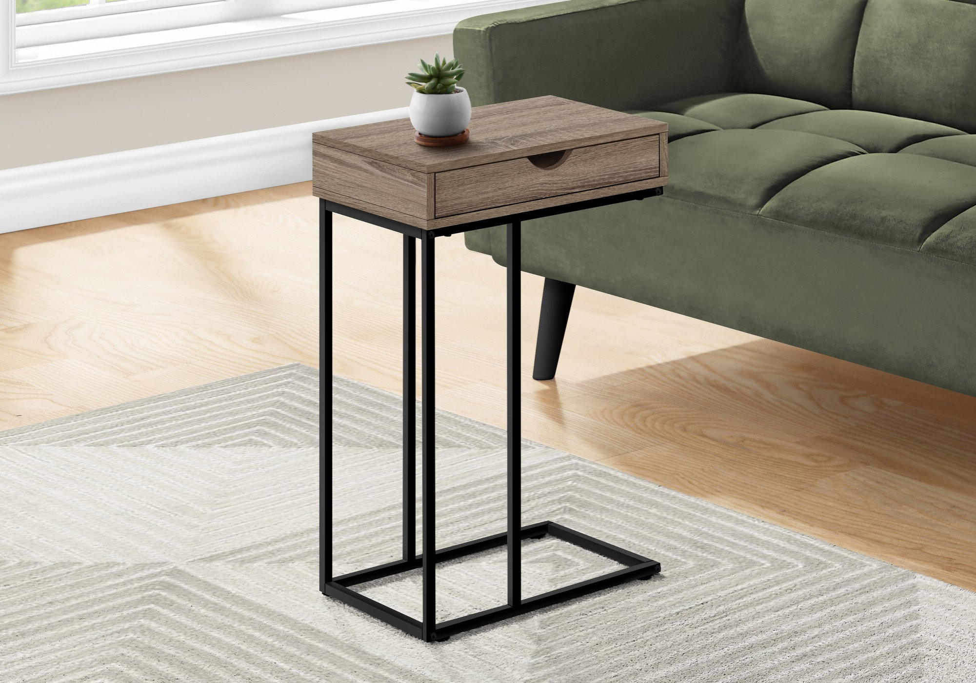 17 Stories Accent Table, Living Room End Table, Modern Side Table With Storage Drawer | Wayfair