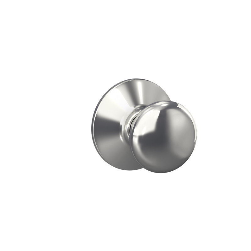 Plymouth Passage (Hall & Closet) Round Knob, Bright Chrome