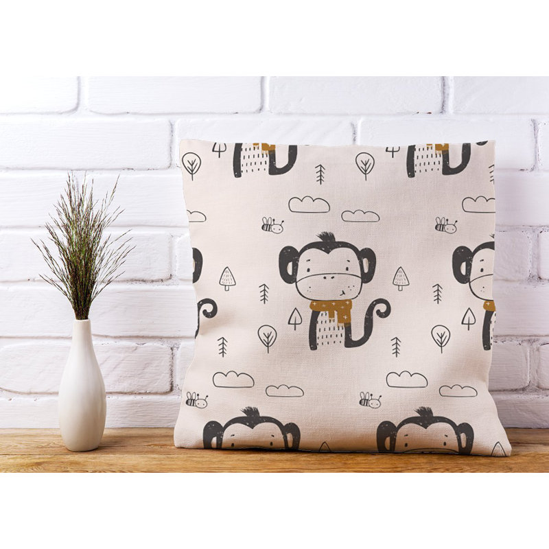 Hartshorne MONKEY FOREST Square Throw Cushion