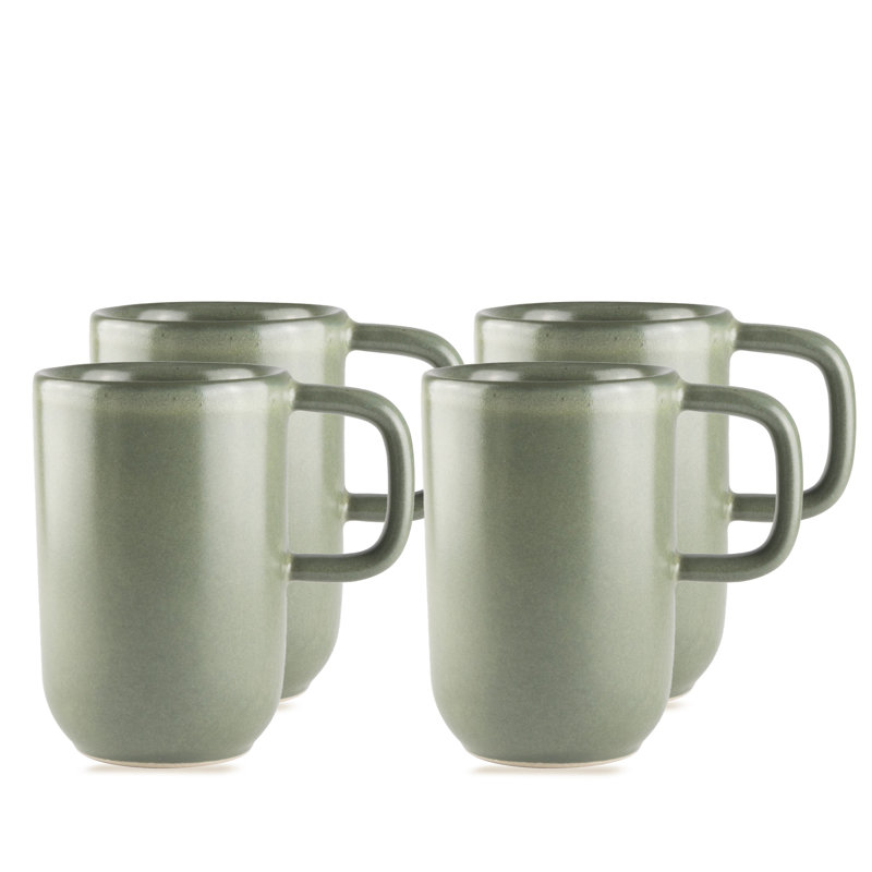 Tasse en grès olive Uno 380 ml
