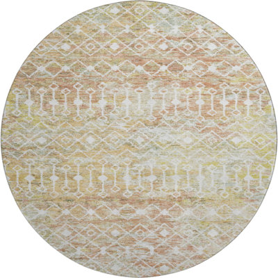 Premium Machine Washable Brennon AMF1638 Geometric Rug