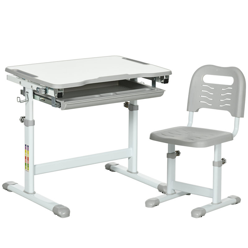 Spak Kids 2 Piece Rectangular Play Or Activity Table and Chair Set