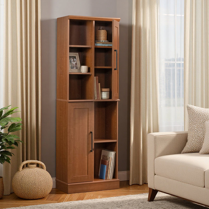 Armoire de rangement, finition brune