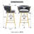 360° Swivel Counter & Bar Stools With Metal Frame-1478592447