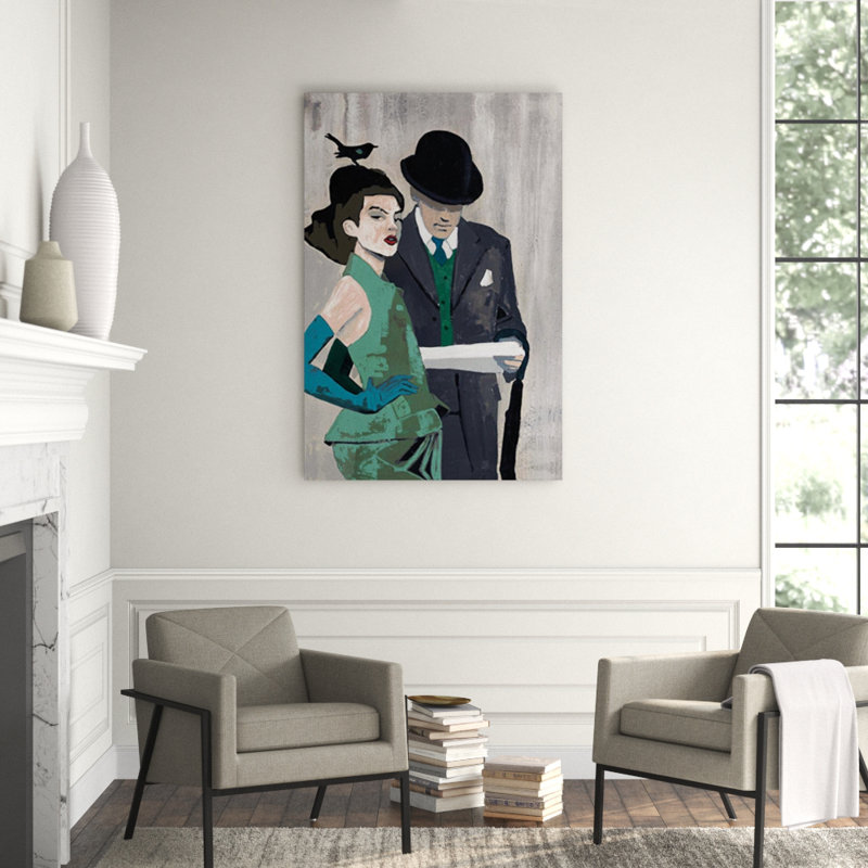 Gatsby II Painting by Calyton Rabo, Image Brush Gel, 60" H x 40" W x 1.5" D