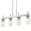 Luminaire suspendu linéaire à 4 lumières pour îlot de cuisine Bertelli-1966113513
