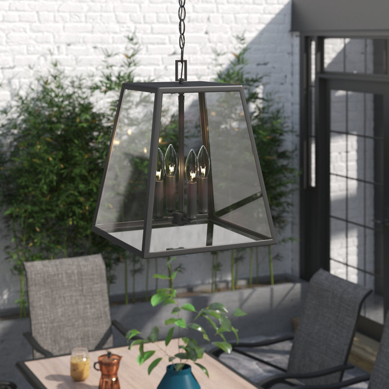 Avi 4 - Light Outdoor Pendant, Black