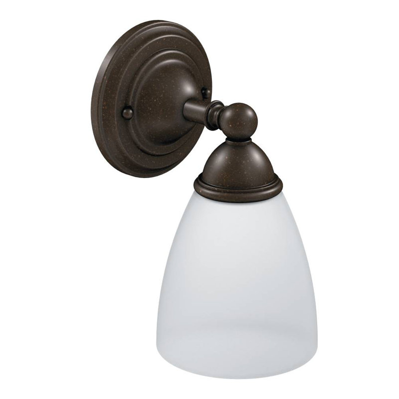 Applique murale 1 lumière pour salle de bain Brantford, Bronze huilé
