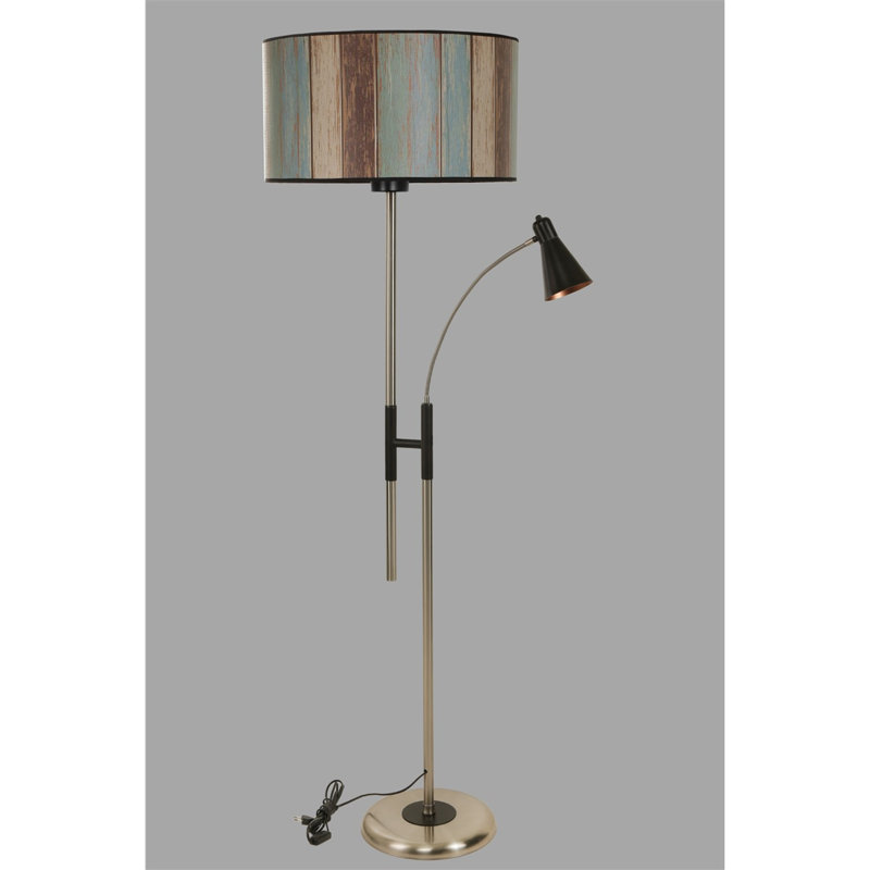 Giedi 165cm Torchiere Floor Lamp, Bronze