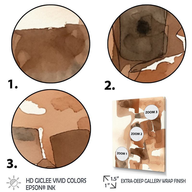 «Liquid Earth Tones I», reproduction sur toile, H 20 po x l 12 po x P 1 po, Toile tendue