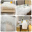 Chemin de table blanc en fausse fourrure 12 X 72 pouces