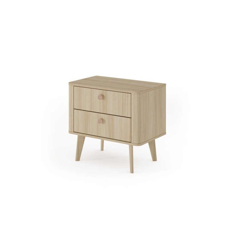 Tiernen 63cm W Manufactured Wood Bedside Table