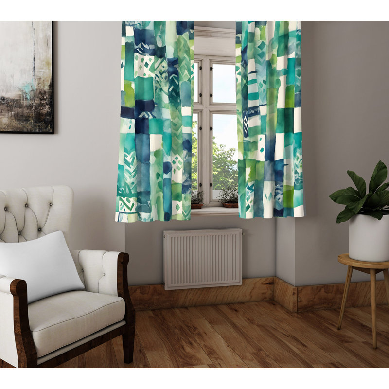 Semi Sheer Curtain Pair, 40" W x 82" L