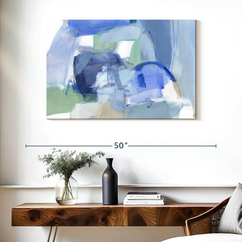 Avery Blue Formation II, 26" H x 39" W