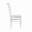Ensemble de 2 chaises de salle à manger en bois à dossier échelle
