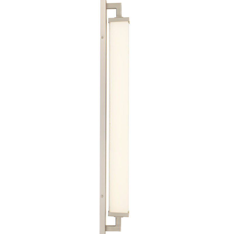 Meuble-lavabo à DEL intégré en nickel brossé de 34 pouces pour la salle de bain - Écoénergétique haute performance, 2380 lumens, 25 W, à double fixation et style, 3 températures de couleur sélectionnables, à intensité variable, facile